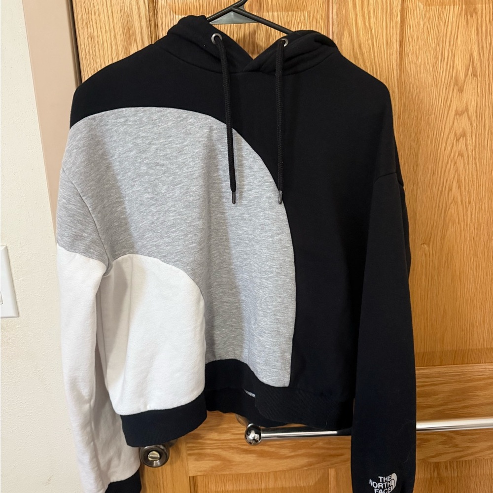 The North Face Women's Colorblock Hoodie - Black, Gray, and White
